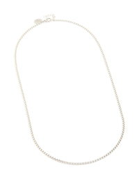 Mens Waterproof Stainless Steel Mini Box Chain Necklace - link has visual effect only
