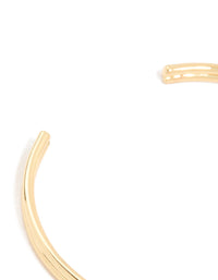 Gold Plated Brass Dual Knot Wrist Cuff - link has visual effect only