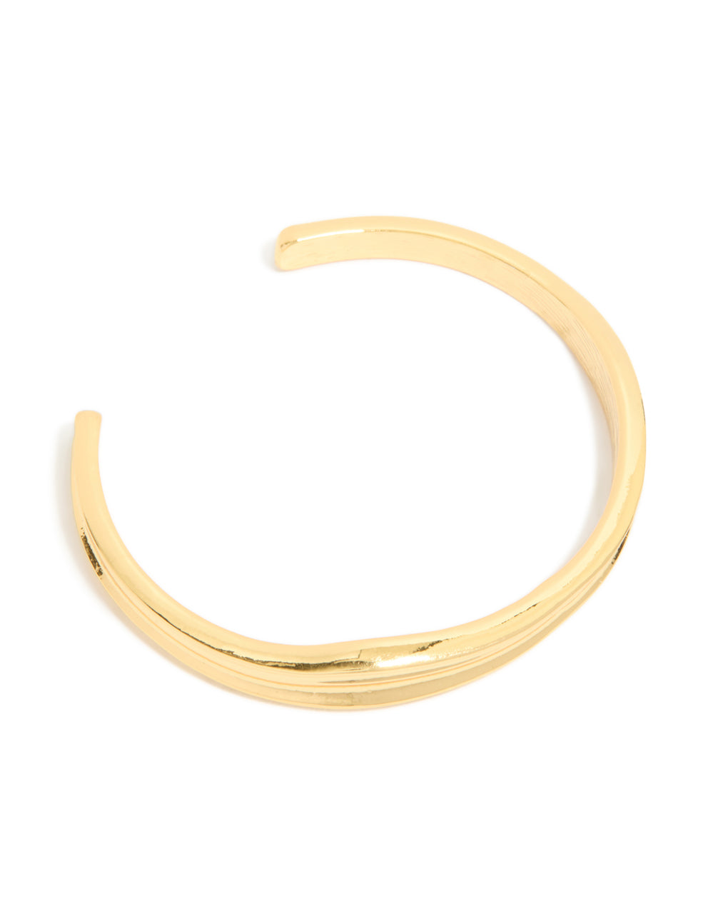 Gold Plated Thin Line Wrist Cuff
