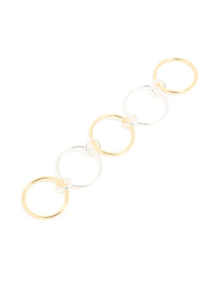 Mixed Metal Solid Linked Rings - link has visual effect only