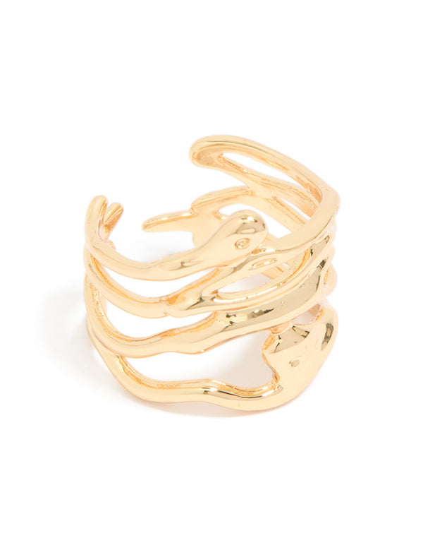 Gold Plated Wrap Around Ring