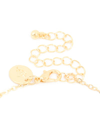 Gold Horsebit Pendant Necklace - link has visual effect only