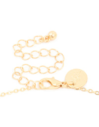 Gold Plated Jade Semi Precious Stone Beaded Station Necklace - link has visual effect only