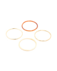 Mixed Acrylic Bangles 4-Pack - link has visual effect only