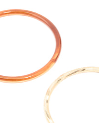 Mixed Acrylic Bangles 4-Pack - link has visual effect only