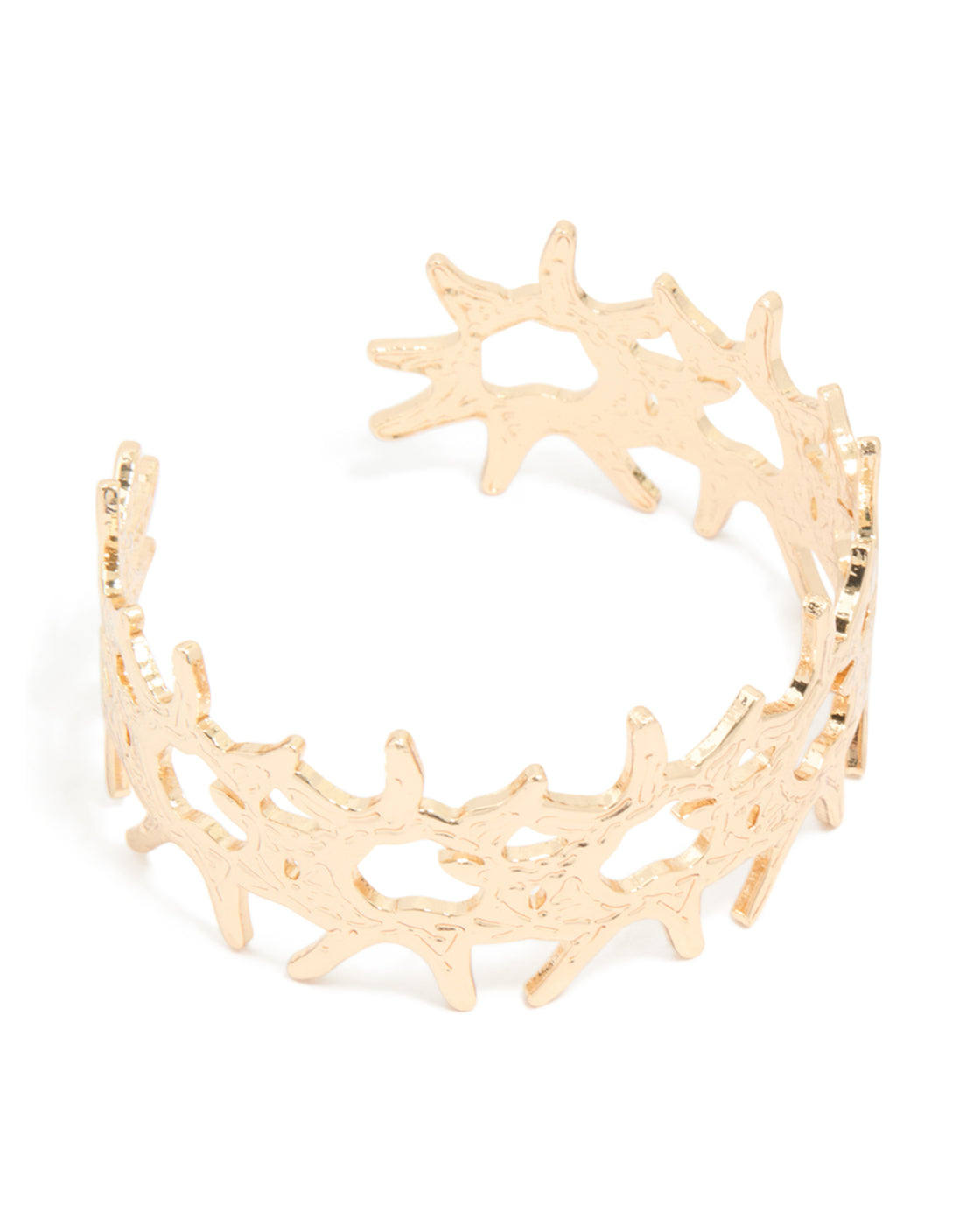 Gold Coral Wrist Cuff