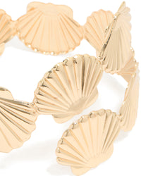 Gold Shell Wrap Around Arm Cuff - link has visual effect only