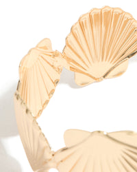 Gold Shell Wrap Around Arm Cuff - link has visual effect only