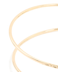 Gold Hammered Flowers Arm Cuff - link has visual effect only