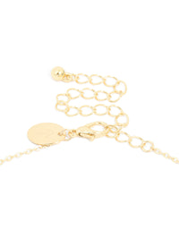 Gold Plated Cubic Zirconia Bubble Letter K Necklace - link has visual effect only