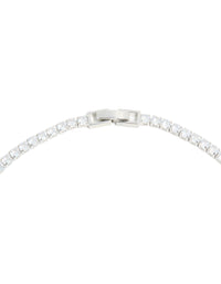 Silver Cubic Zirconia Lovely Pear Necklace - link has visual effect only