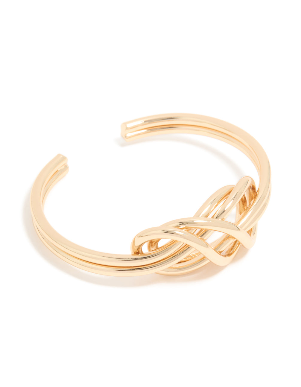 Gold Layered Knot Wrist Cuff