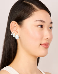 Silver Small Smooth Hoop Earrings 3-Pack - link has visual effect only
