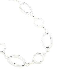 Silver Large Oval & Circle Belt - link has visual effect only