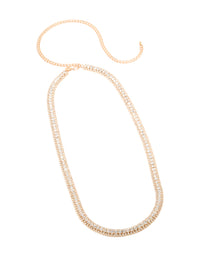 Gold Diamante Mixed Round Belt - link has visual effect only