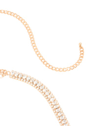 Gold Diamante Mixed Round Belt - link has visual effect only