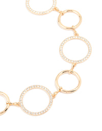 Gold Diamante & Plain Circle Belt - link has visual effect only