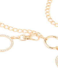 Gold Diamante & Plain Circle Belt - link has visual effect only