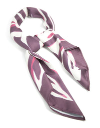 Brown Zebra Print Fabric Scarf - link has visual effect only