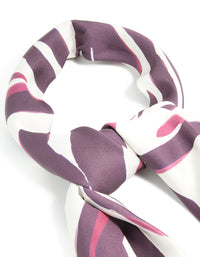Brown Zebra Print Fabric Scarf - link has visual effect only