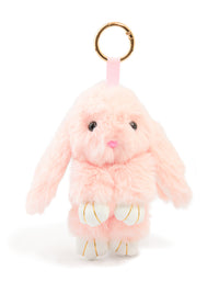 Pink Fabric Small Bunny Key Chain - link has visual effect only