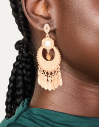 Gold Statement Dangle Drop Earrings - link has visual effect only
