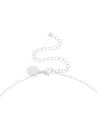 Waterproof Stainless Steel Mini Bubble Letter M Necklace - link has visual effect only