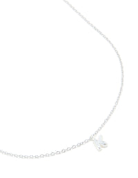 Waterproof Stainless Steel Mini Bubble Letter K Necklace - link has visual effect only