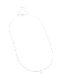 Waterproof Stainless Steel Mini Bubble Letter P Necklace - link has visual effect only