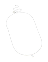 Waterproof Stainless Steel Mini Bubble Letter I Necklace - link has visual effect only
