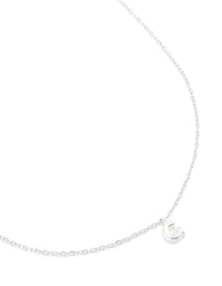 Waterproof Stainless Steel Mini Bubble Letter G Necklace - link has visual effect only