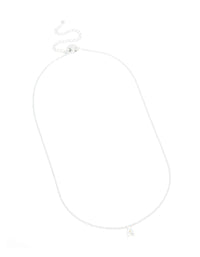 Waterproof Stainless Steel Mini Bubble Letter A Necklace - link has visual effect only