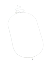Waterproof Stainless Steel Mini Bubble Letter J Necklace - link has visual effect only