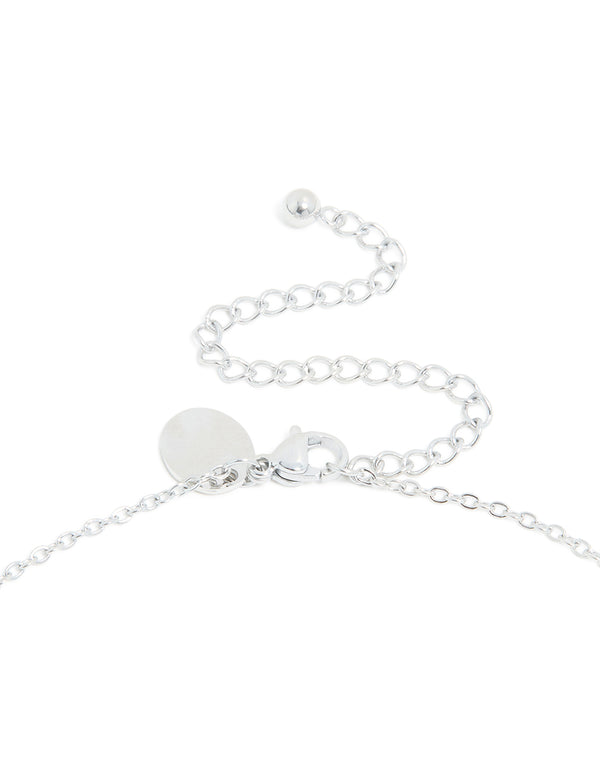 Waterproof Stainless Steel Mini Bubble Letter J Necklace