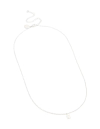 Waterproof Stainless Steel Mini Bubble Letter E Necklace - link has visual effect only