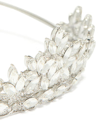 Silver Diamante Garden Of Eden Headband - link has visual effect only