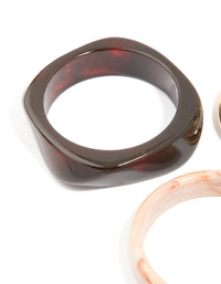 Gold & Resin Bangles 3-Pack - link has visual effect only
