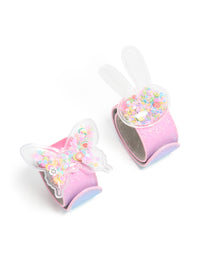 Kids BFF Shaker Bunny & Butterfly Slap Bands 2-Pack - link has visual effect only