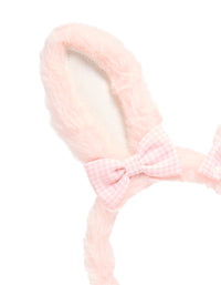 Kids Fabric Gingham Bow Easter Bunny Headband - link has visual effect only