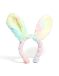 Rainbow Fabric Easter Bunny Ears Headband - link has visual effect only