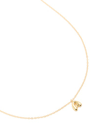 Gold Plated Sterling Silver Bubble Letter A Necklace - link has visual effect only