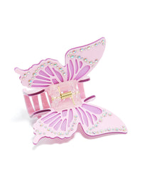 Purple Diamante Butterfly Claw Clip - link has visual effect only