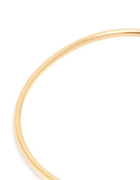 Waterproof Gold Plated Stainless Steel Open Bezel Cut Wrist Cuff - link has visual effect only