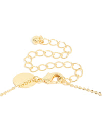 Gold Plated Brass Light Amethyst Cubic Zirconia June Birthstone Necklace - link has visual effect only