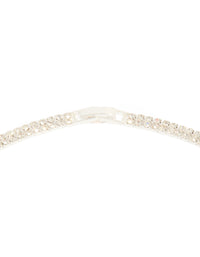 Silver Diamante Waterfall Y-Necklace - link has visual effect only