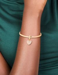 Gold Heart Toggle Bangle - link has visual effect only