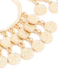 Gold Multi Coin Hoop Earrings - link has visual effect only