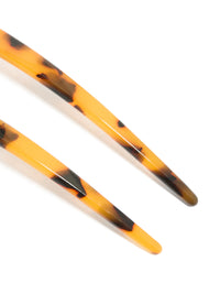 Tortoiseshell Acrylic Large Basic Hair Pin - link has visual effect only