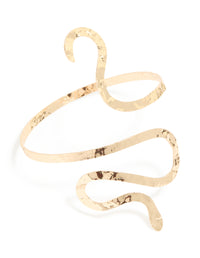 Gold Snake Swirl Arm Cuff - link has visual effect only