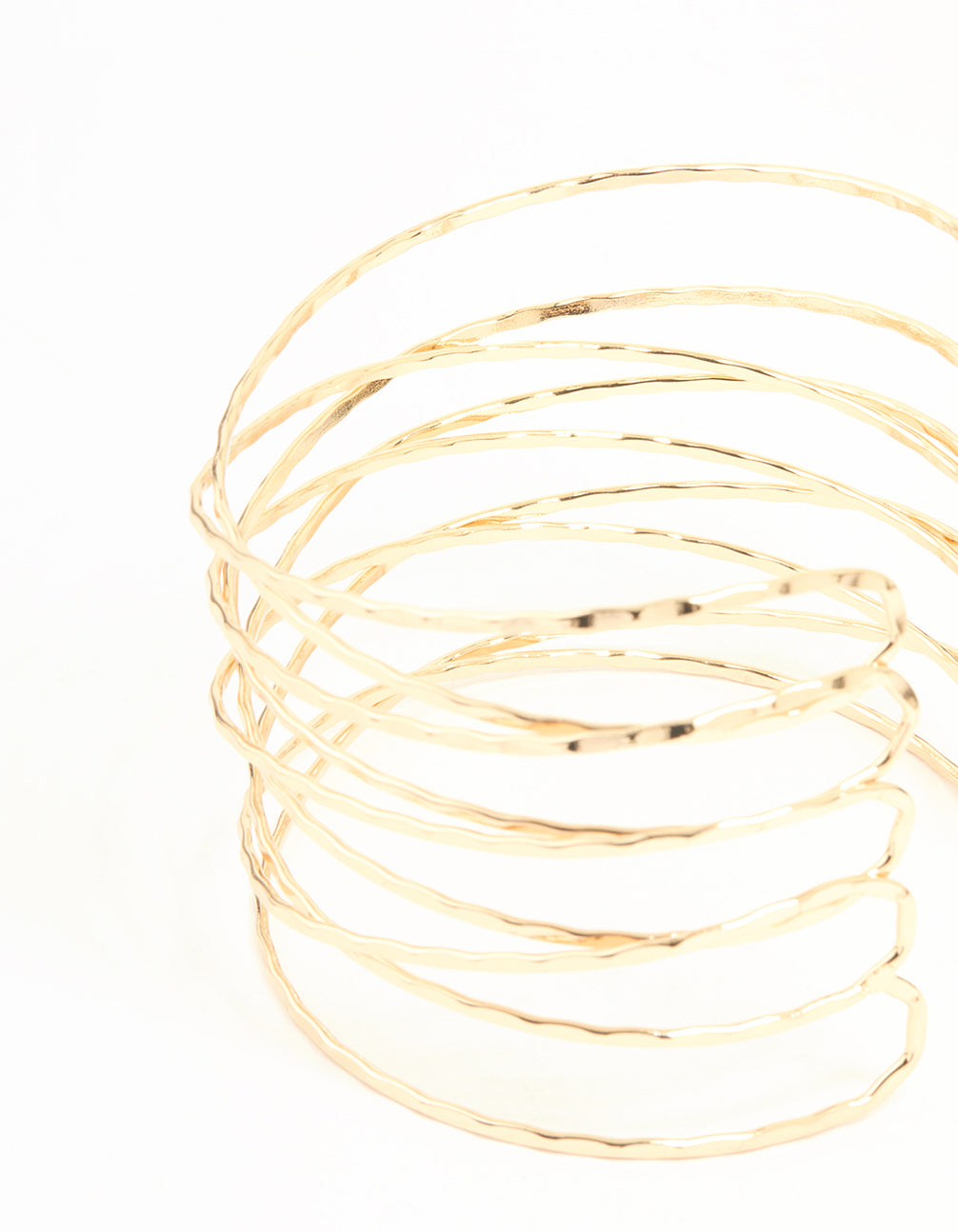 Gold Crisscross Arm Cuff